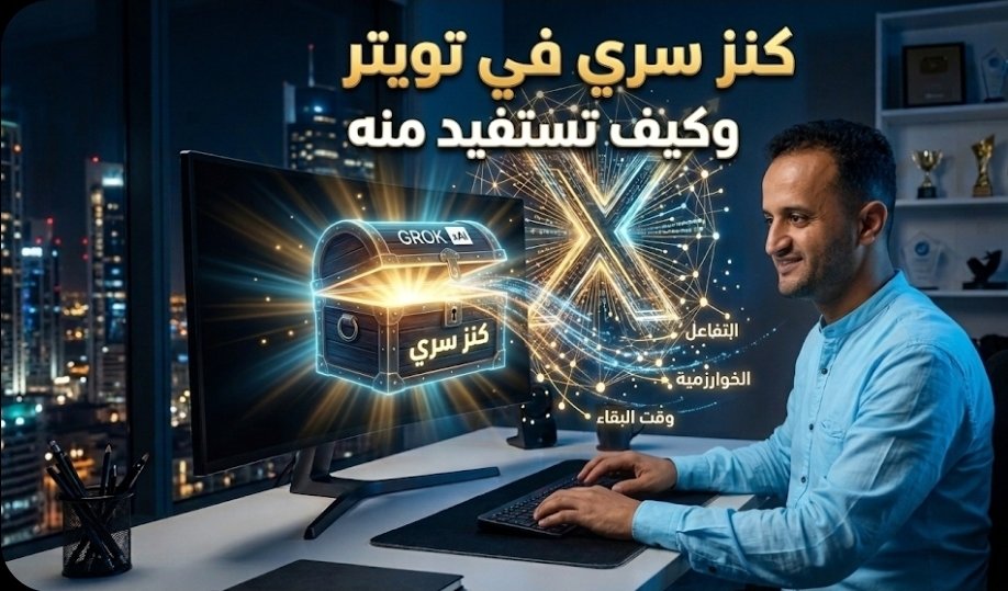 بتكلم لكم اليوم عن كنز سري في تويتر وكيف تستفيد منه
 شغل vpn وانطلق .

احفظ التغريدة بترجع لها لاحقًا ..

دمج قدرات Grok مع فهم خوارزمية X ،
 هو من أقوى الاستراتيجيات الحالية لصناعة المحتوى،
 لأن Grok يمتلك ميزة تنافسية لا يمتلكها أي نموذج ذكاء اصطناعي آخر:
الوصول الفوري والمباشر