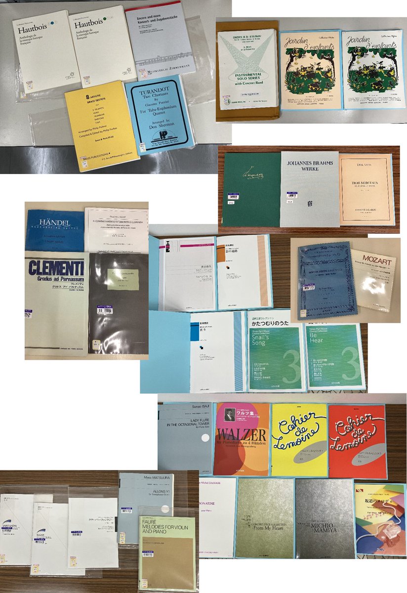 tcmlib's tweet photo. もうすぐ休館に入ります, 貸出はお早めに！
楽譜新着♪17～18世紀フランス音楽,オーボエのレパートリーを段階的に:Hautbois : anthologie de la musique baroque francaise1,2/伊左治先生「八角塔の横笛夫人」(Fl)/フォーレ:ヴァイオリンとピアノのための小品集(編曲含む)/等
https://t.co/ThW4ND49ZL https://t.co/gmfzO9eZMo