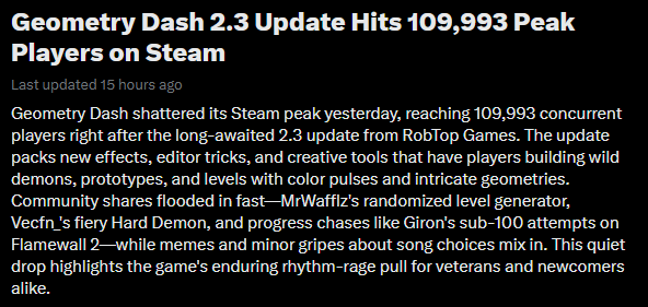 Idk what's more suprising the fact that apparently GD 2.3 shadow dropped or that Girondavid is verifying Flamewall 2 right now