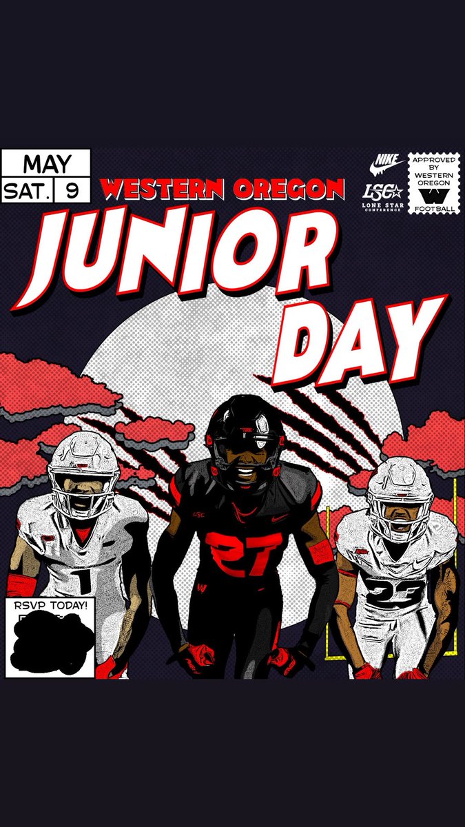 Simply_leek's tweet photo. Thank you @CoachSmalleyWOU for the junior day invite
@WOU_FB https://t.co/W176bxw9iE