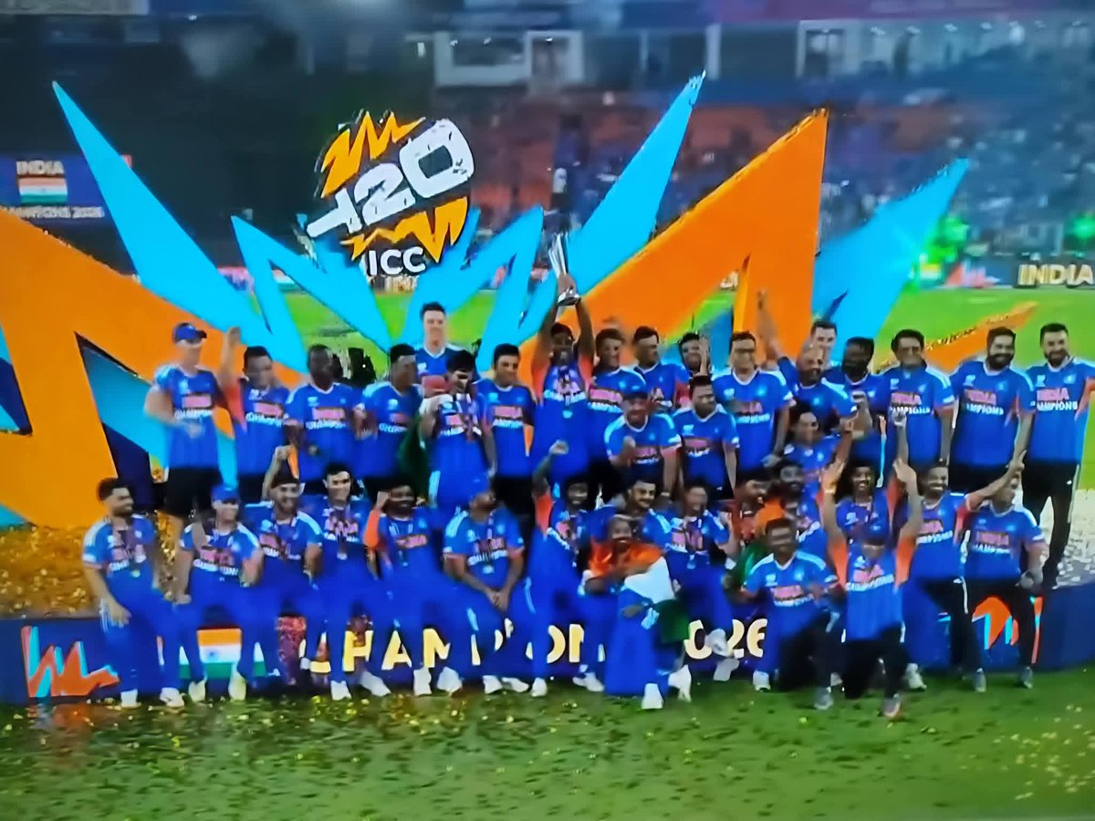 Men in blue have never disappointed! Great performance, great batting and great bowling..totally a great game to watch ..and sleep with a wining grin ! Congratulations #IndianCricketTeam #T20WorldCup2026final #T20WorldCup