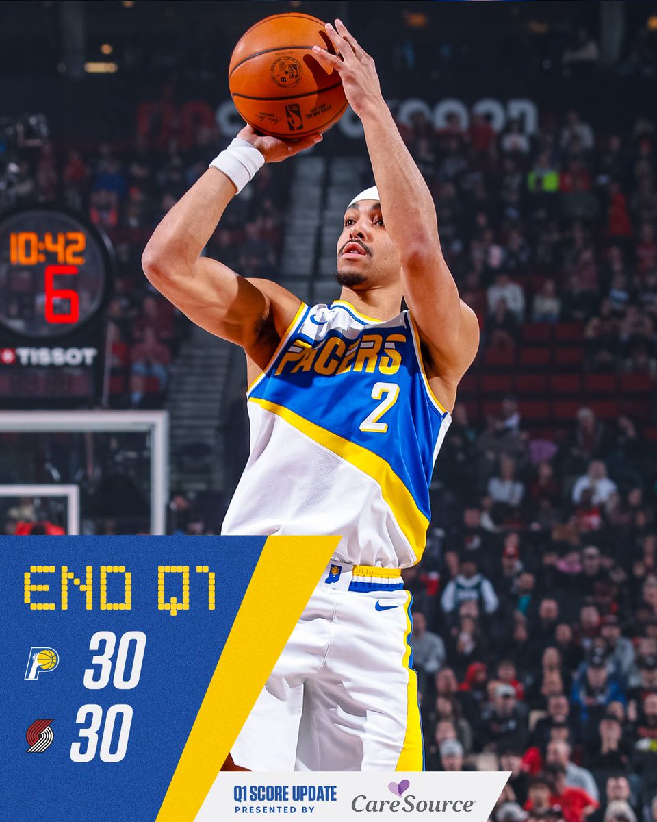 Tied after the first.