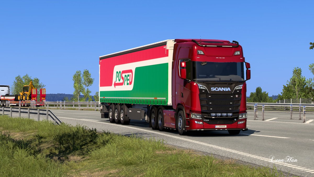 JegerLeonHan's tweet photo. Rolling into the new week.

#VirtualTruckDriver #VirtualPhotography #ETS2 #Scania #Kögel https://t.co/gJDYz7XQiH