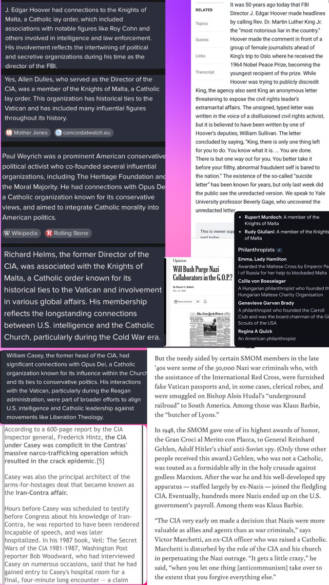 Mother_Stucker's tweet photo. @60Minutes @ChristianRoved Root of🇺🇸’s cancer
The fascist imperialists of DirtyWars DeepState Network or as a member of TheNetwork OpusDei CIA,Bill Casey called it “TheGroup”.
TheNetwork works in lockstep w/Mossad/Likud own “Group”+LeCercle/SafariClub global individuals that include🇷🇺Mafia/Oligarchs+Saudi. https://t.co/vkZO8HC0nm