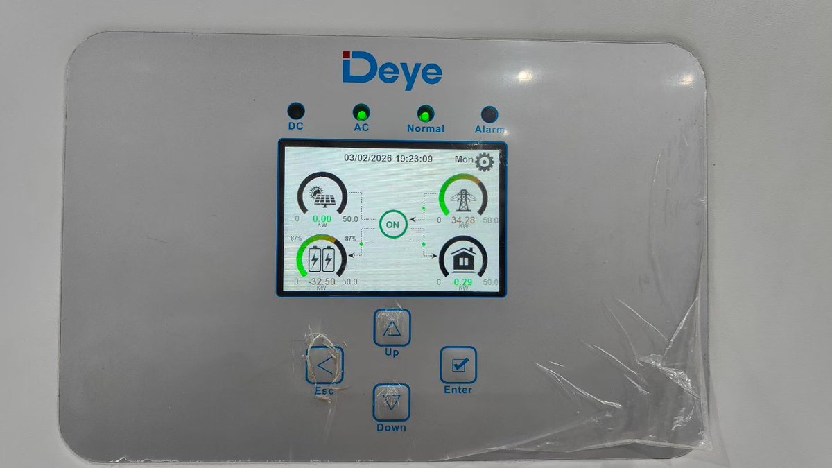 HTSOLARWADE's tweet photo. Deye Inverter with HV battery cabinet https://t.co/HBhC7QPNf8