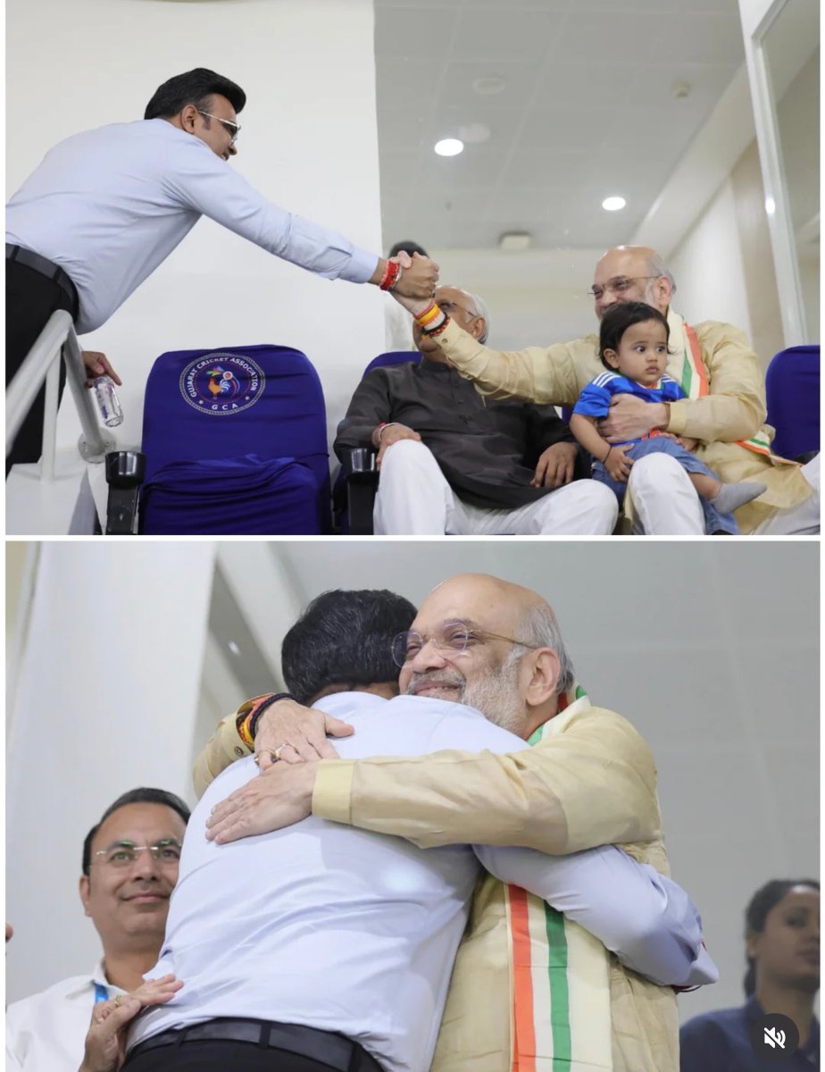payalmehta100's tweet photo. A rare public expression of emotion between this father and son duo…

@AmitShah @JayShah https://t.co/EqQ6g2skfi