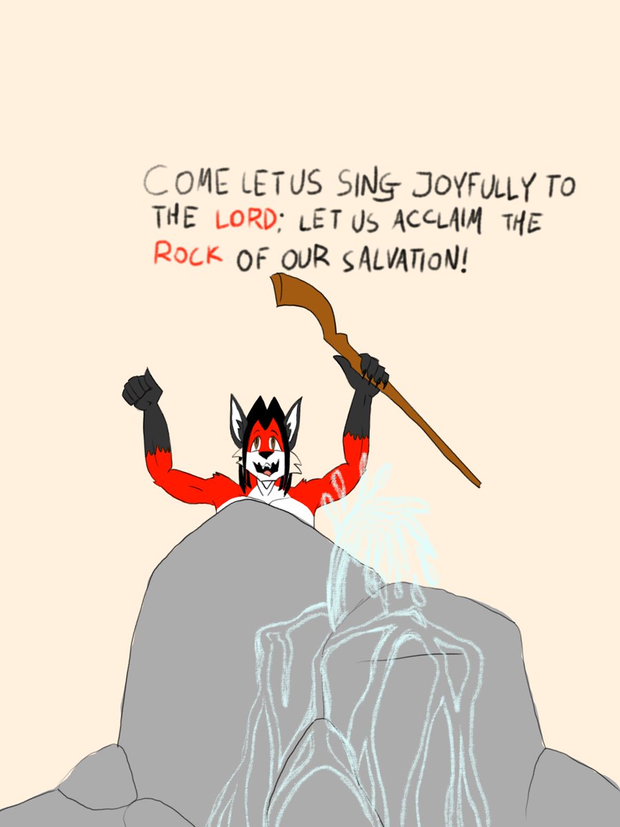 CatholicFoxxo's tweet photo. Go receive the living water. Go to Mass!
#catholic #furry #Massah #Meribah https://t.co/ZvmmTOpjT4