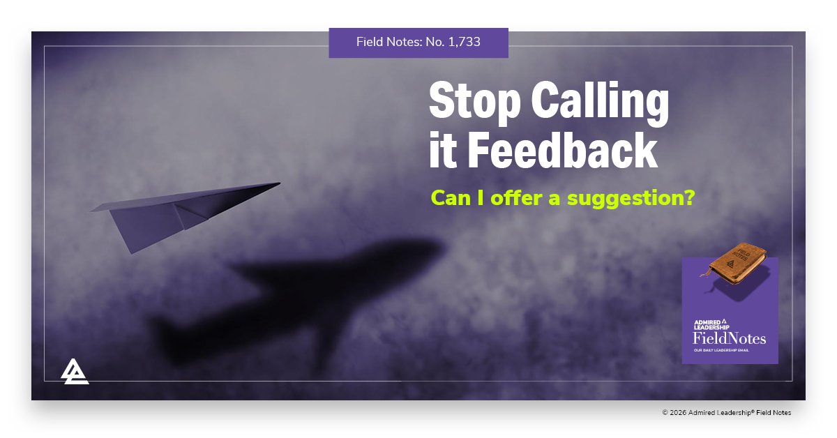 AdmiredLeaders's tweet photo. Leaders who give others “feedback” expect those receiving it to take it seriously and to act on it. It is not offered as an option. It is presented as a directive.

Not surprisingly, people naturally resist feedback and the power it derives from. https://t.co/LGCBeseg6K https://t.co/455L9FNr9Z