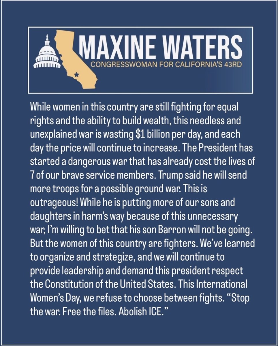 Maxine Waters tweet media