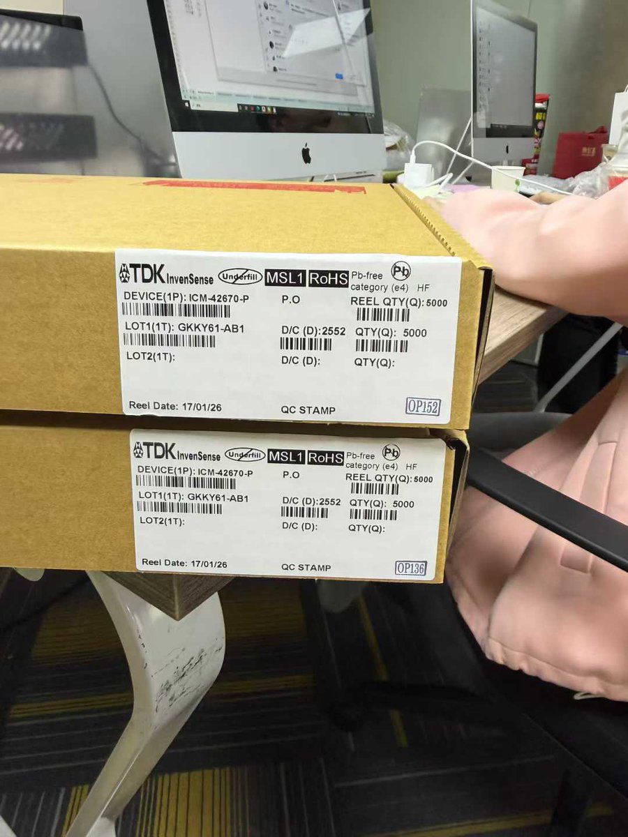 T_two_HK's tweet photo. "When the path ahead is unclear, pause and calmly observe your surroundings."
TDK InvenSense  ICM-42670-P
#memory #flash #nandflash #norflash #dram #ddr #ddr4 #hbm #samsung #skhynix #micron #winbond #gigadevice #tdk #invensense #sensor #imu #mems #uav #fpv #drone #fyp #viral https://t.co/4Z9ZjAywDI