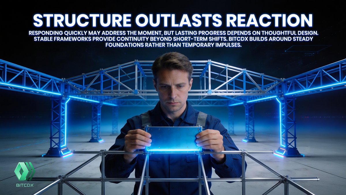 BITCDX_Global's tweet image. ✨ Quick fixes solve moments; durable systems create lasting impact. 🌐
📘 “Efficiency is doing things right; effectiveness is doing the right things.” — Peter Drucker 🚀
🌱 On Bitcdx, decisions follow disciplined structure, not reaction.

#Bitcdx #LongTermThinking #Sustainable