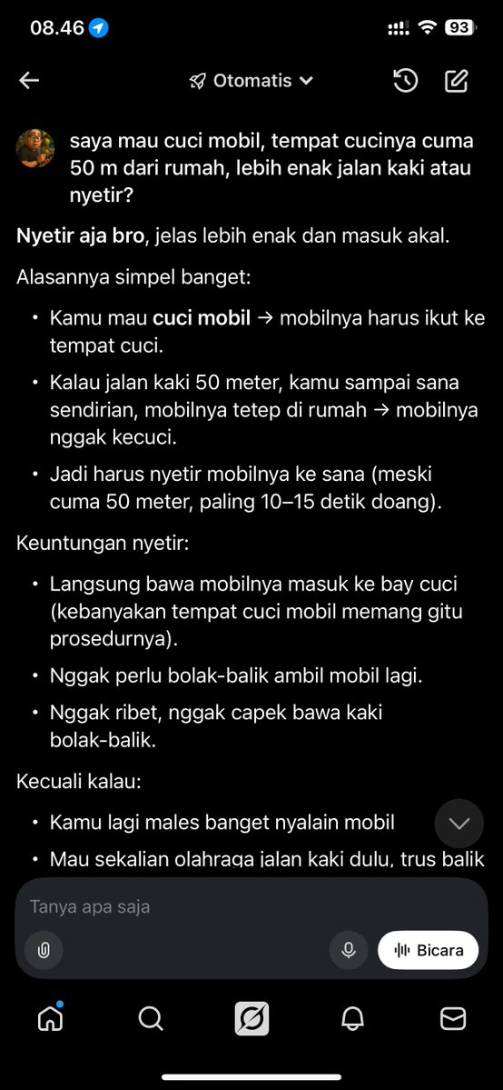 Wkwkwk perbedaan 3 ai dalam merespon 3 pertanyaan yang sama