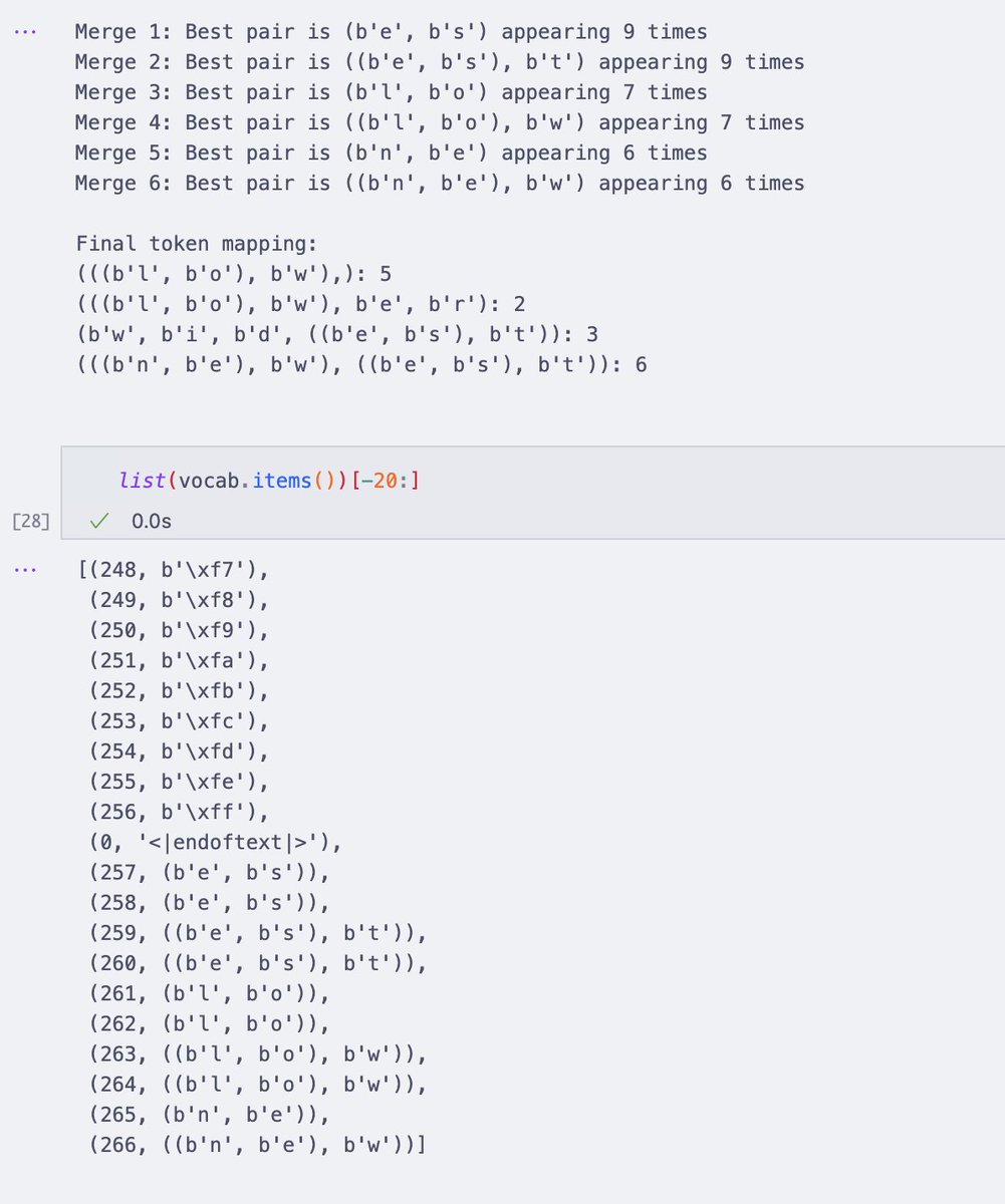 Implemented BPE pre-tokenization by hand