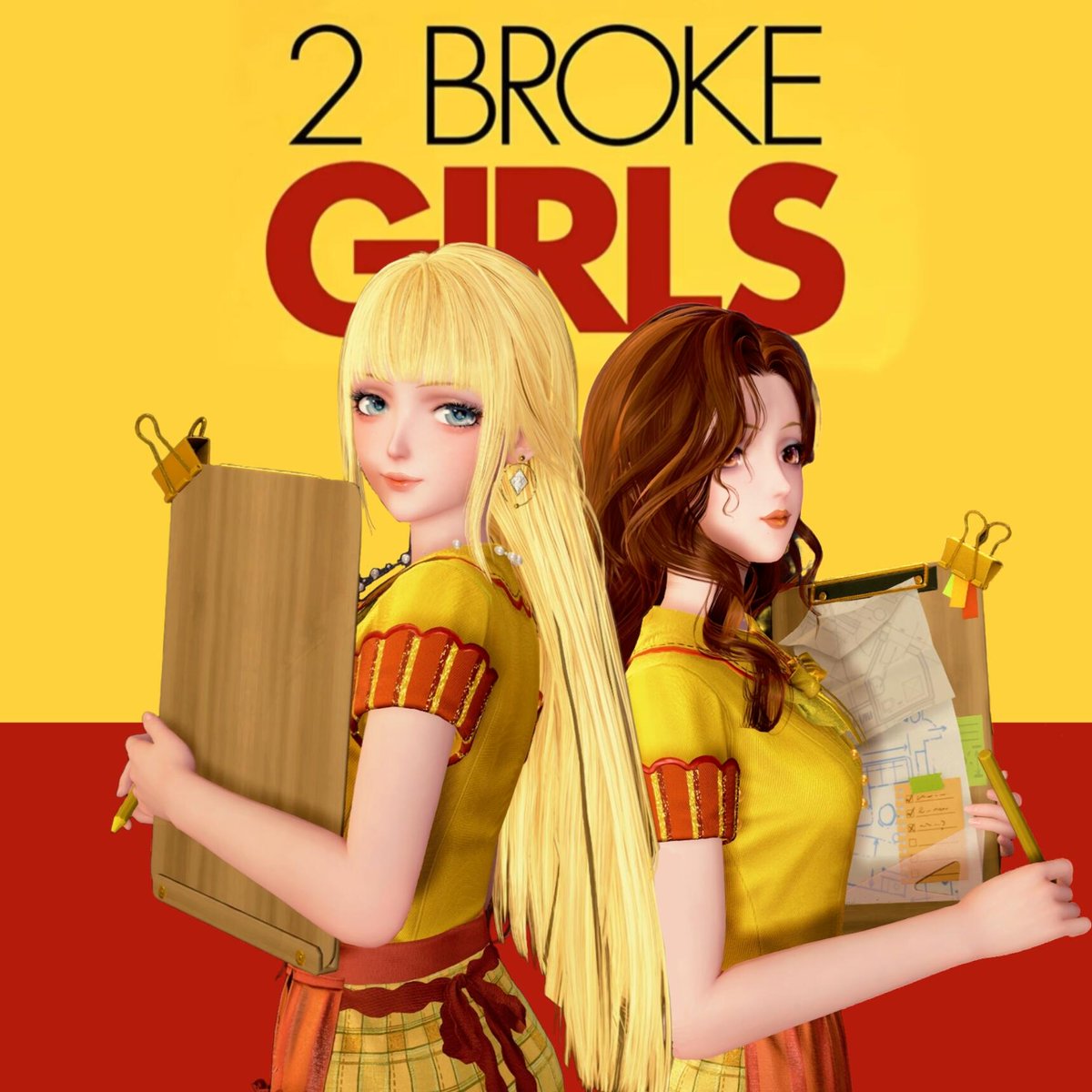 Laurasy2000's tweet photo. 2 Broke Girls cosplay❤️💛

cr. 薯条🍟 XHS

#InfinityNikki 
#无限暖暖 #インフィニティニキ https://t.co/UhodYQNZ0i