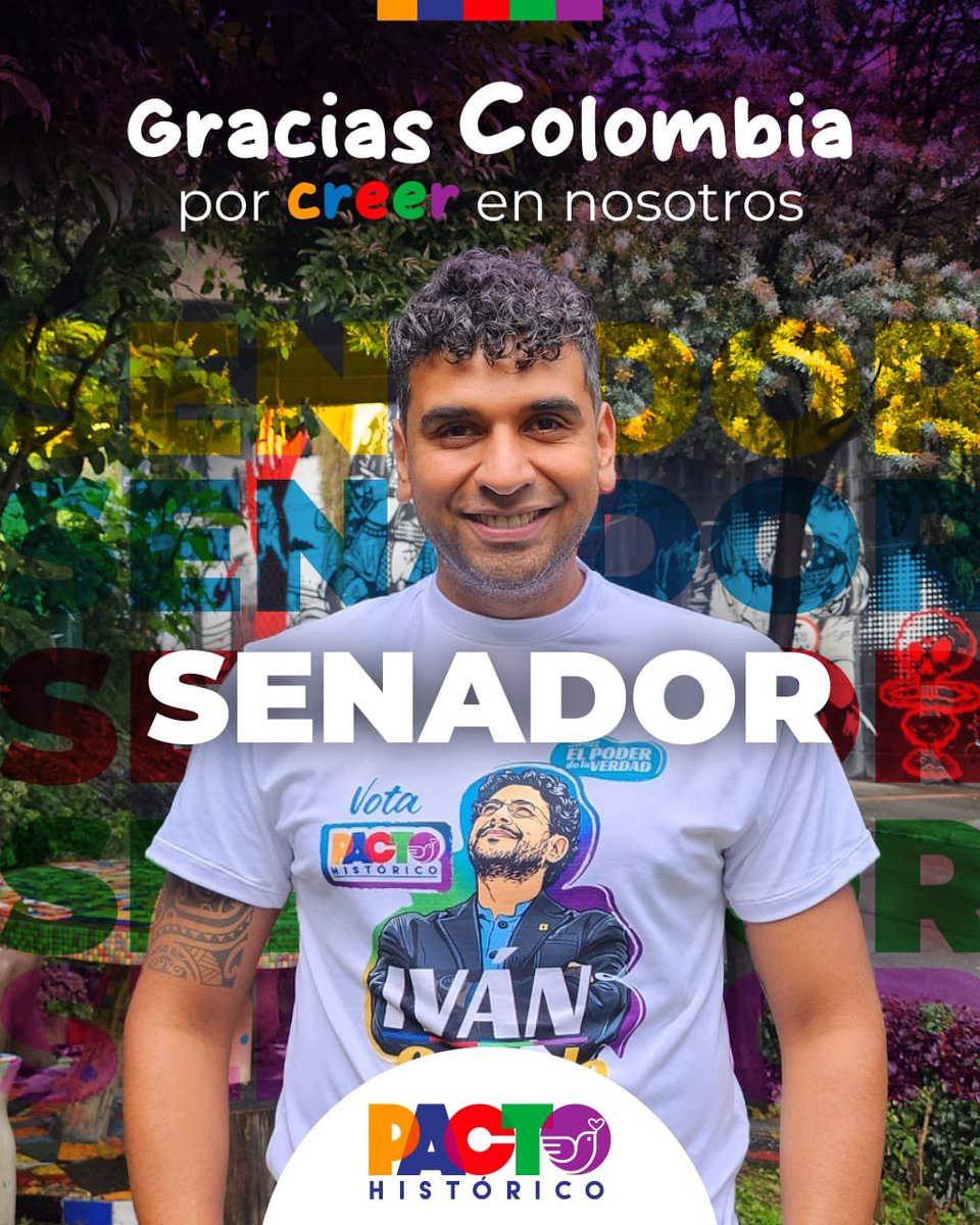 Gracias Colombia.

Gracias por creer en nosotr@s. 

Hemos ganado!! 

Invitamos a todas las fuerzas democráticas  de Colombia para que trabajemos juntos y lograr la presidencia de Iván Cepeda. 

Es clara la disyuntiva. No volveremos al pasado ni con Paloma ni con De la Espriella!