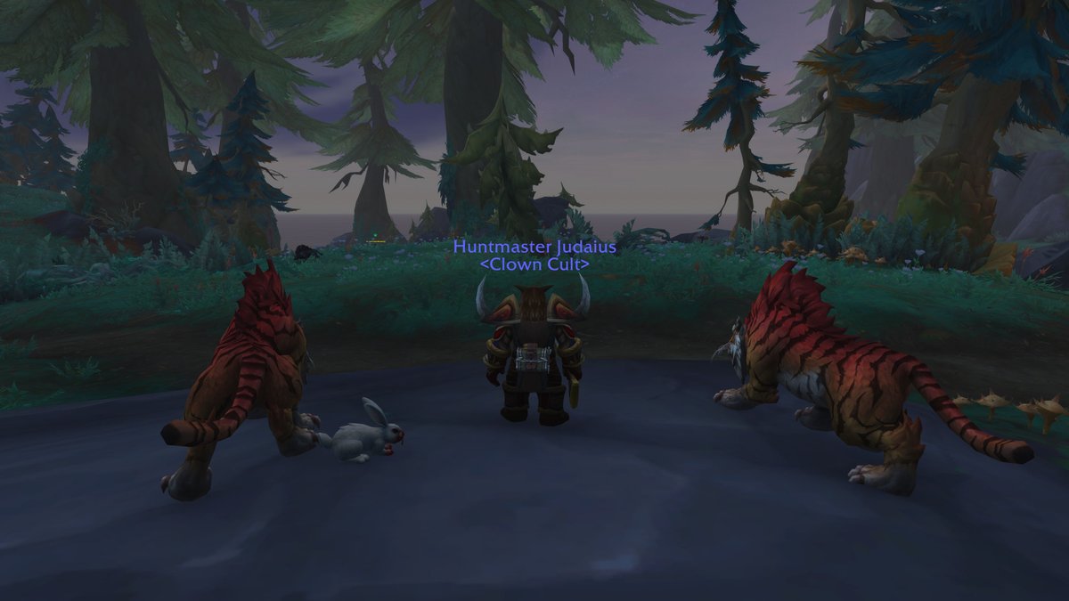 Judaius's tweet image. I need to find a matching flying mount, maybe a matching pet. Priest was easy just Tyrael's Charger and White Kitten / Lightspawn. Warlock not too sure about, Death Knight I'm not sure, he looks too Warrior-y. #WoW #WoWtwt #transmog 

But I'm just a lil guy that probably will