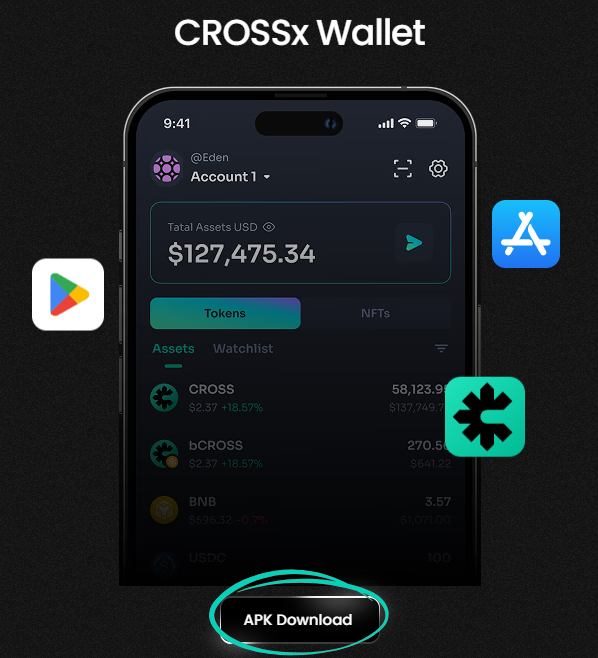 ONEchain_game's tweet photo. 📢 CROSSx Update
The official gamechain wallet app is now available as a public APK download directly from the NEXUS website. Only download this file from the official source: https://t.co/45oAKGqND8
#CROSSx #CryptoWallet #CROSSgamechain https://t.co/169NZADz5y