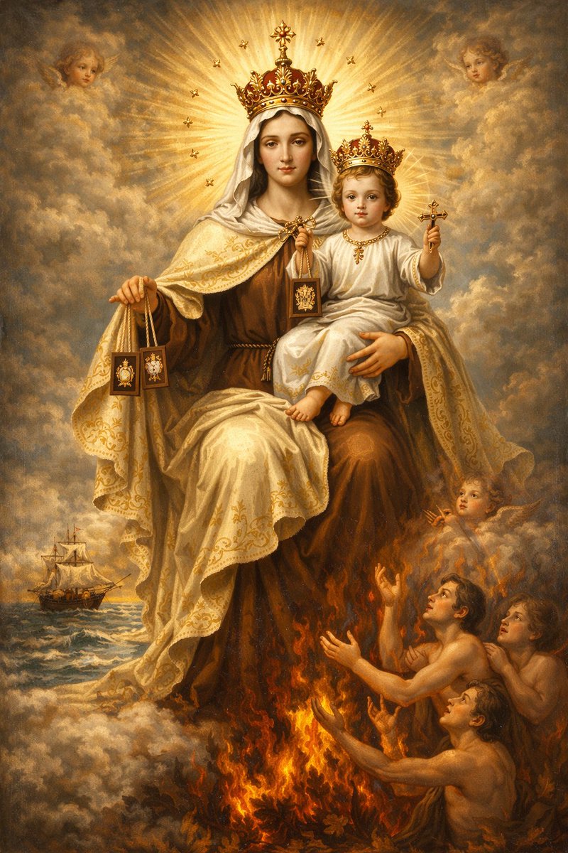 ✝️ Dios te salve, María, 
llena eres de gracia;
el Señor es contigo.
Bendita Tú eres 
entre todas las mujeres,
y bendito es el fruto de tu vientre, Jesús. 

Santa María, Madre de Dios,
ruega por nosotros, pecadores,
ahora y en la hora de nuestra muerte. Amén 🙏