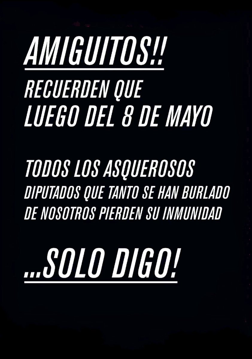 Un dato importante para todos(as).