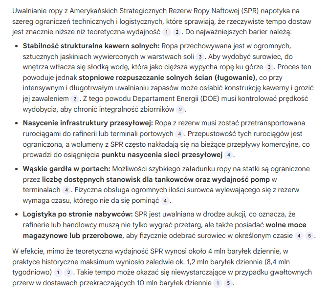 HotstockPL's tweet image. Ograniczenia techniczne i logistyczne związane z uwalnianiem rezerw #ropa (SPR release), głownie dot. USA. Wpis źródłowy w komentarzu.