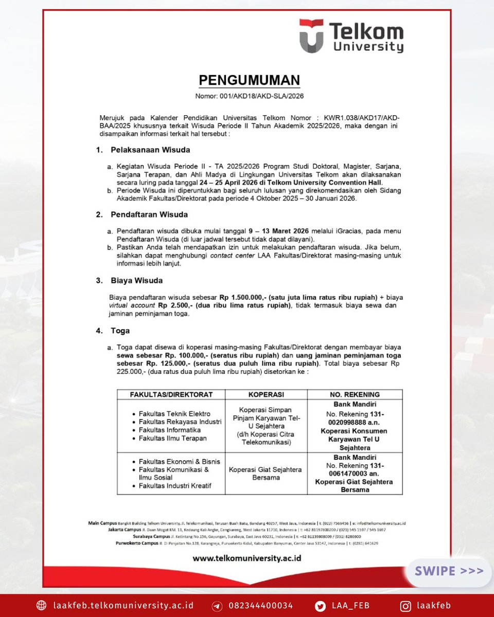 Layanan Akademik FEB tweet media