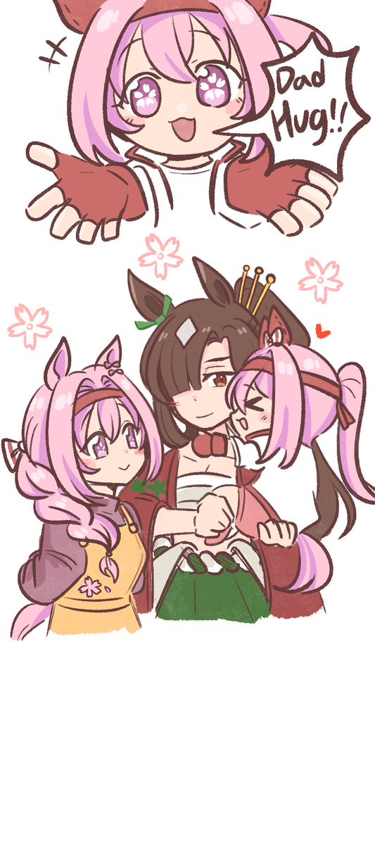 Urara family!!❤️
Her strongest papa and most beautiful mama !✨❤️🌸