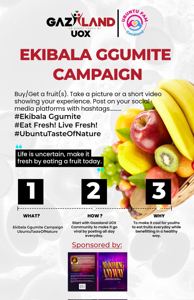 Rommie256's tweet photo. Let's all be victims of good health🙏🥰 endeavor to entertain yo body wz a fresh fruit every day 🍊🍎🍇🍇 #Eatfresh #LiveFresh #EkibalaGumite #UbuntuTasteOfNature🍎🍇🍇🍊 https://t.co/Q7SPRdNWU4