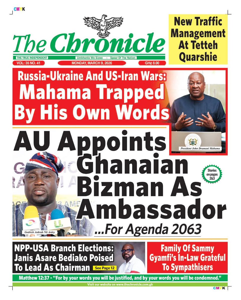 Newspaper Headlines: Monday, March 9, 2026