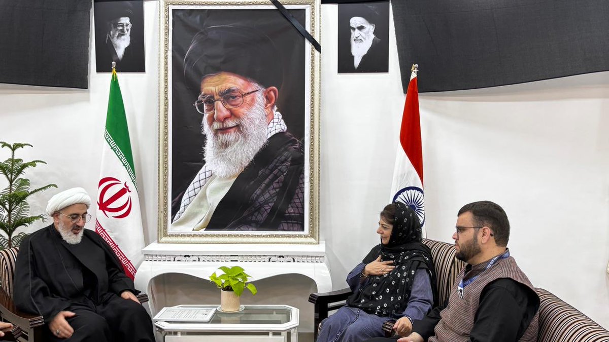 Visited the Iranian Cultural Centre &amp; Embassy in Delhi to offer my deepest condolences to the people of Iran in these difficult times &amp; paid my tributes to Ayatollah Ali Khamenei on his martyrdom. Also took up the issue  of Kashmiri students stranded in Iran with the Hon’ble
