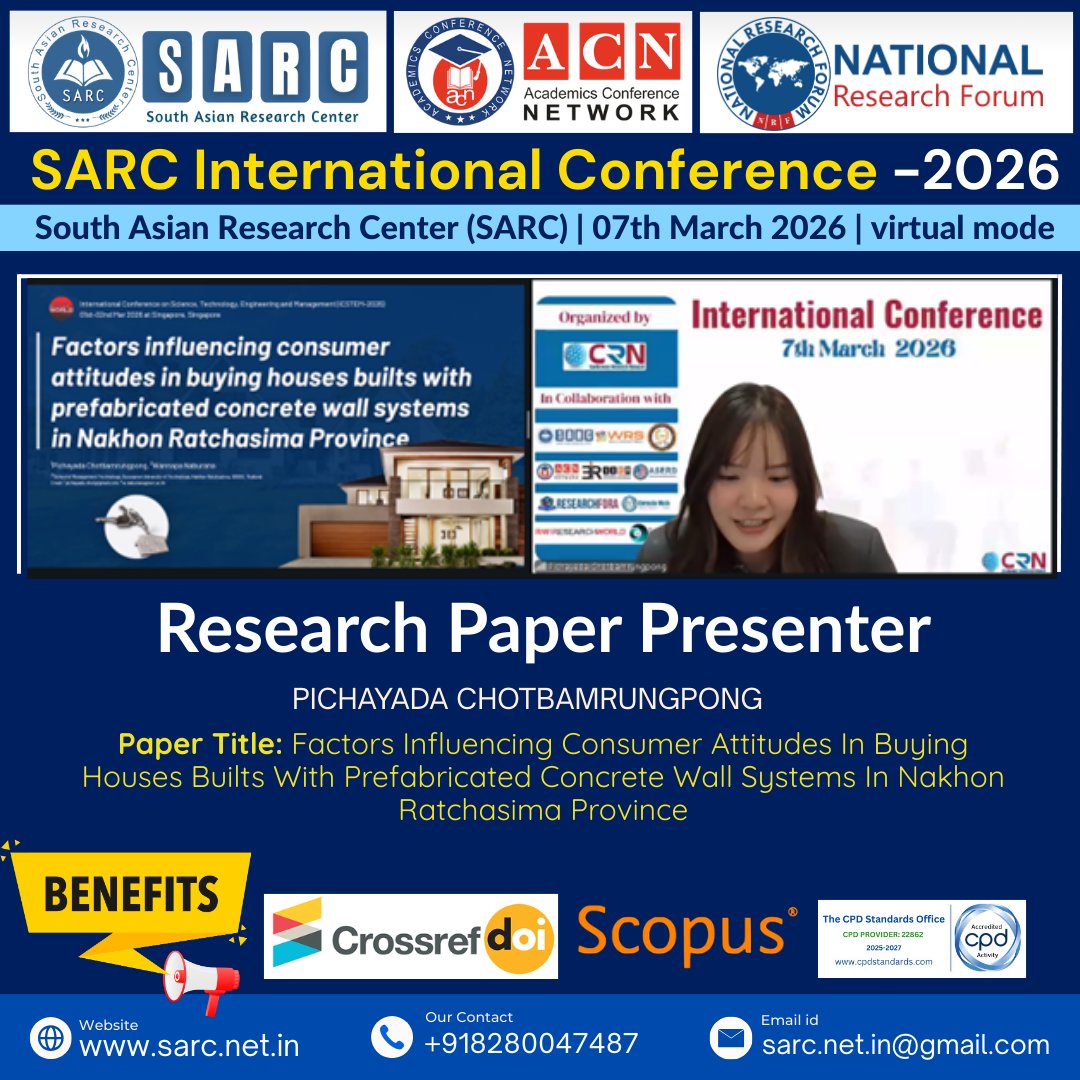 SARCCONFERENCE's tweet photo. The South Asian Research Center (SARC) successfully conducted the International Virtual Conference, bringing together researchers, academicians, and professionals from around the world to share their knowledge, research, and innovative ideas. 

#SARC #InternationalConference https://t.co/71VMbfviF8