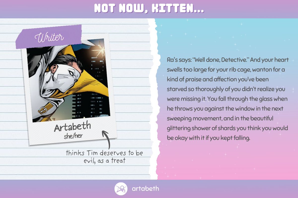 batfamproblematiczine 🔞 - Not Now, Kitten... 💗✨ tweet media