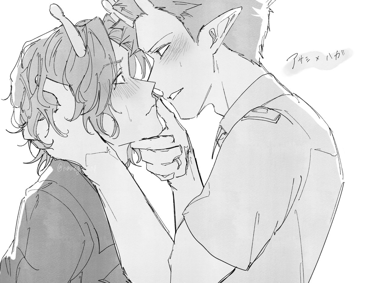 ※アサハガ　謎時空妄想絵(ビジュが好き…)
13年前でもﾊｶﾞさんはｱｻﾐより年上だと良い