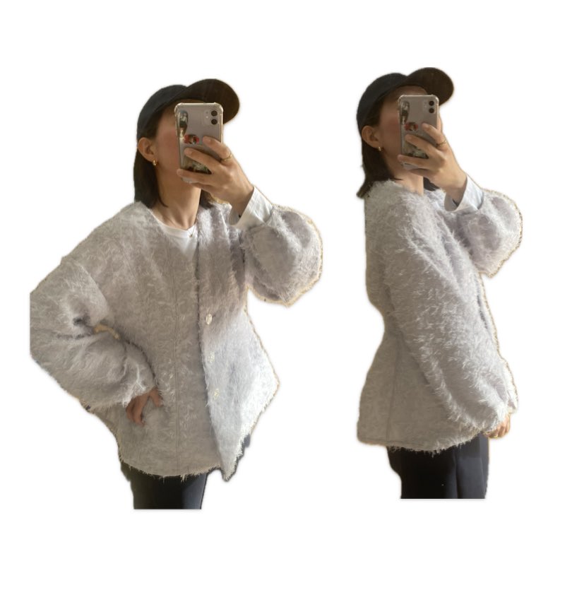 ___purabloom___'s tweet photo. 大人服❣️
少し毛足のあるジャガード生地でカーディガン作ったよ！

後ろにベルトがついててウエストが絞ったシルエットになるから前からも横からもめちゃかわいい

お気に入りすぎてすでにヘビロテしている🥳 https://t.co/qTOPW3VUZZ