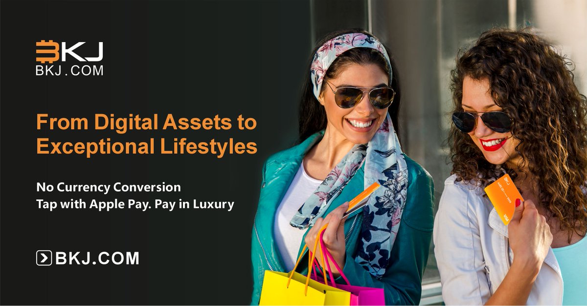 Win in the Web3 world. Shine in the real world. 🥂

✨ From digital assets to exceptional lifestyles. 
✨ No currency conversion. Tap with Apple Pay. Pay in luxury.

Let your assets shine for you, wherever you go. 

#Women #Crypto #BKJCard #ApplePay #Lifestyle