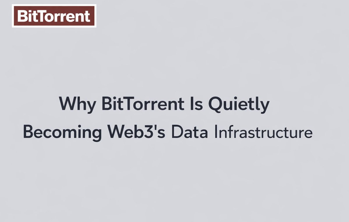 Why BitTorrent Is Quietly Becoming Web3’s Data Infrastructure

When people hear BitTorrent, they usually think about downloading files.

But behind the scenes, the technology has evolved into something far bigger  a massive decentralized data network capable of supporting Web3