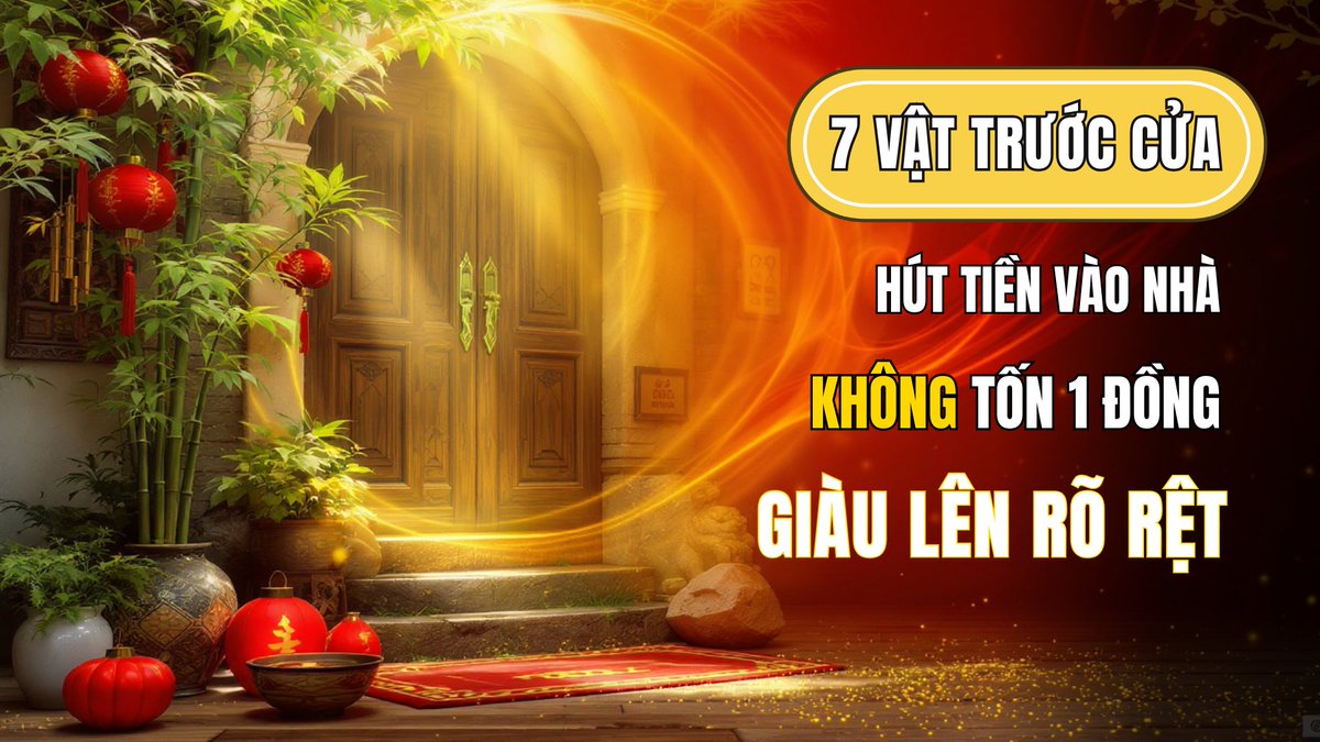 matmamenhso's tweet photo. 7 Vật Nên Đặt Trước Cửa Nhà Để Hút Tài Lộc – Không Tốn 1 Đồng Mà Vượng Khí Tăng Cao https://t.co/o4e3nOeVxJ 
#phongthuycuachinh #phongthuynhao #matmamenhso #folk #fengshui #physiognomy https://t.co/YSvg7o3qiU