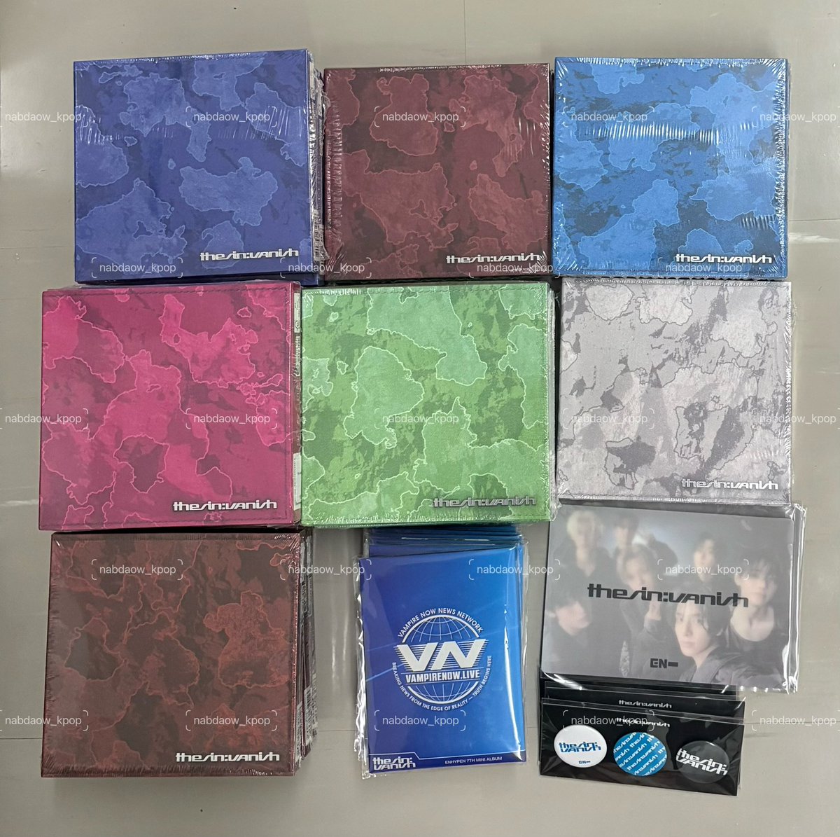 พร้อมส่ง อัลบั้ม VANISH บั้มเต็มไม่แกะซีล
fugitive ver.
- weverse 199฿ ส่งฟรี
- จองวอน/ฮีซึง/เจย์/ซอนอู/นิกิ 299฿ ส่งฟรี 
- เจค/ ซองฮุน 329฿ ส่งฟรี
***รับเลนติ+เข็มกลัด +50฿
รับผ่อน 1 เดือน
#ตลาดนัดenhypen #ตลาดนัดเอนไฮเพน ตามหา