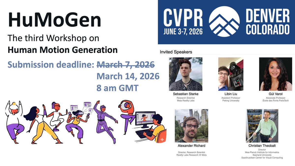 HuMoGen - CVPR Workshop 2026 tweet media
