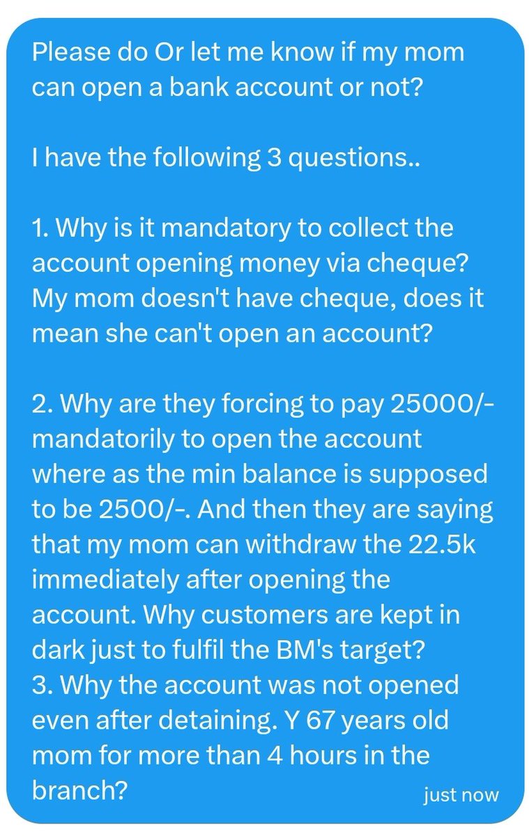 majidalli's tweet photo. @HDFCBank_Cares I have already reverted over DM. I have basically 3 questions as attached in the screenshot below. https://t.co/kgAww2yLC2