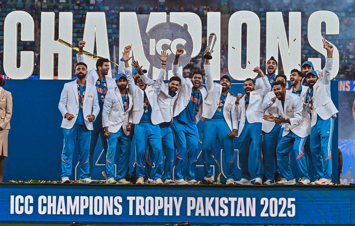 1 Year Since India Won The Champions Trophy.March Is So Good For ICT ❤️❤️❤️