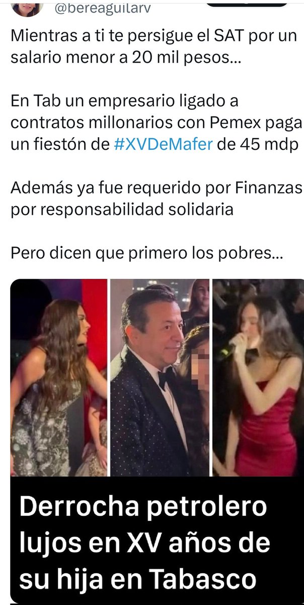 Es tanto el odio que tienen que no se dan cuenta de las contradicciones de su narrativa.
Es un empresario, o sea iniciativa privada, que fue requerido por el SAT en términos de responsabilidad solidaria, o sea hay investigación y acción institucional.
¡Como les duele!