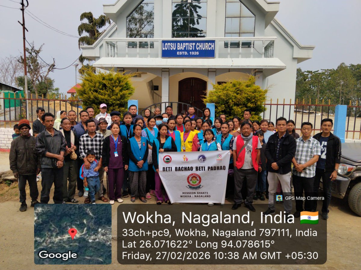 DHEWWOKHA's tweet photo. Free medical camp &amp; Aadhar enrollment in collaboration with Health &amp; Family welfare was held on 27th Feb 2026 at Lotsu HQ covering 7 villages. @MinistryWCD @DC_Wokha https://t.co/56fSdPwjlv