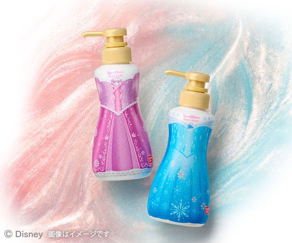 tdr_415's tweet photo. ━━━━━━━━━━━━
#バンダイ
「香りドレスボディソープ」
✎𓂃3月16日　販売開始

ラメきらめくボディソープで特別なバスタイムを楽しめるアイテムが登場⊹˚.
ラプンツェルとエルサのドレスをイメージしたボトルと華やかな香りでお風呂時間がご褒美気分⸝⸝꙳

#Disney https://t.co/wU637U8IyB