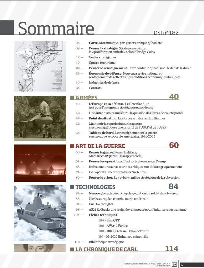 DSI_Magazine's tweet photo. DSI n°182 est en kiosque. Une nouvelle formule pour être plus en phase avec l'actualité industrielle, sans sacrifier à l'analyse stratégique. 

Vers la consultation payante en ligne:
https://t.co/i7O7LogUyu

Le trouver en kiosque:
https://t.co/3WLGhi4uip https://t.co/RKyoQYR7Ac
