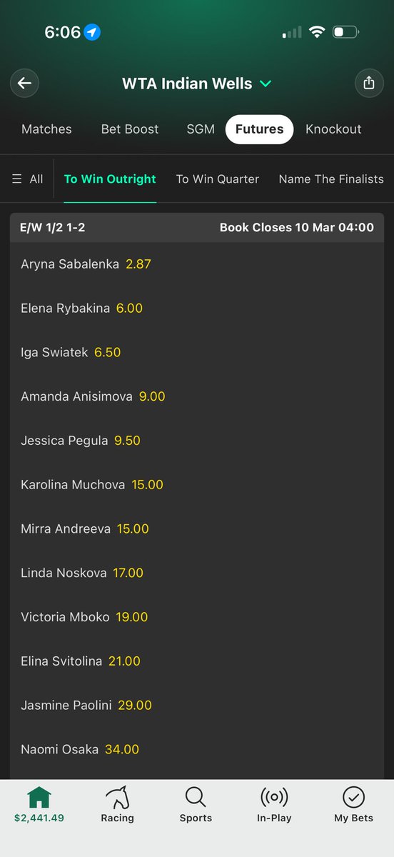 🚨 GIVEAWAY TIME 🚨
To all my tennis fans out there , simply guess who will win the Indian wells tournament both men and women to win $50 ‼️ 

🔥How to enter 
1️⃣ Like &amp; retweet 
2️⃣comment the winner for both men and women 
3️⃣ follow <a href="/betswithvinnie/">vincents bets</a> 
Winner will be chosen after