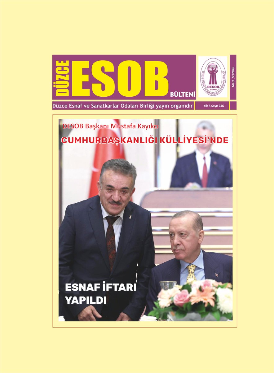 Düzce Esnaf ve Sanatkarlar Odaları Birliği tweet media