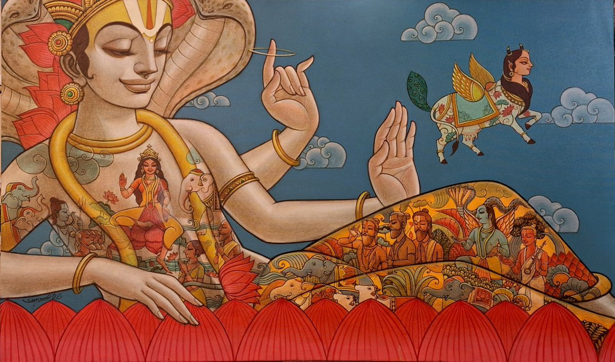 Immerse yourself in the lyrical storytelling of Sukanta Das’s "Satchitananda." 

Message us for more information!
WhatsApp: +91 9819187697 - Bhavya Gala
Email: bhavya@rhythmartgallery.com

#rhythmartgallery #sukantadas #satchitananda #spiritualart #contemporaryindianart