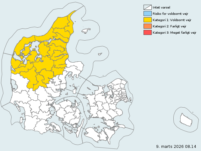 DMI warnt vor dichtem Nebel in Dänemark