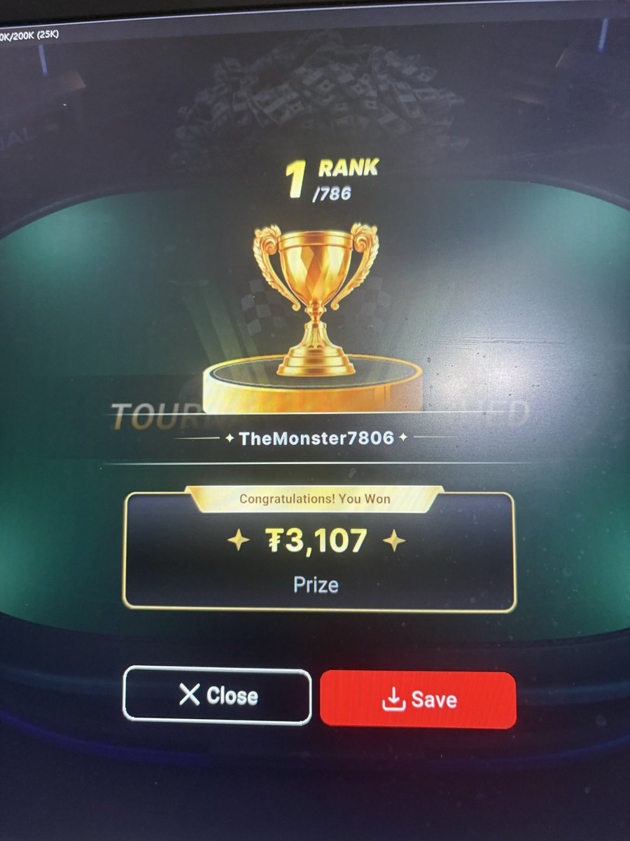 TheMonster78944's tweet image. Won the $25 Sunday kickoff on @CoinPoker_OFF let’s go! #monstermania #masterthegame #playwithprecision