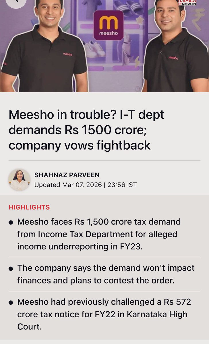 Atulsingh_asan's tweet image. जब Financial statements सही ना हो तो
आईपीओ नहीं लाना चाहिए 

#meesho